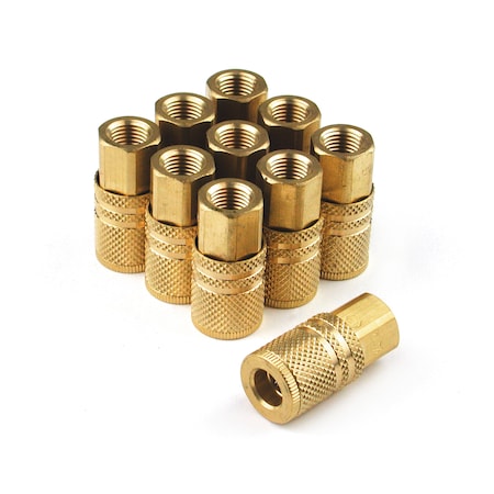 Primefit I/M 6-Ball Coupler 1/4" x 1/4" Female Brass XIC1414FB6-B10-P